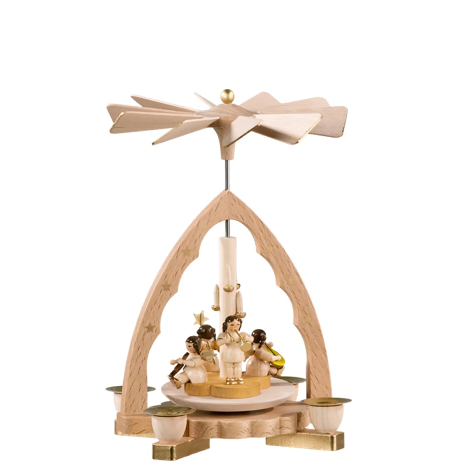 Richard Glässer Weihnachtsdeko Holz|Weihnachtspyramiden-Pyramide "Engelskonzert"