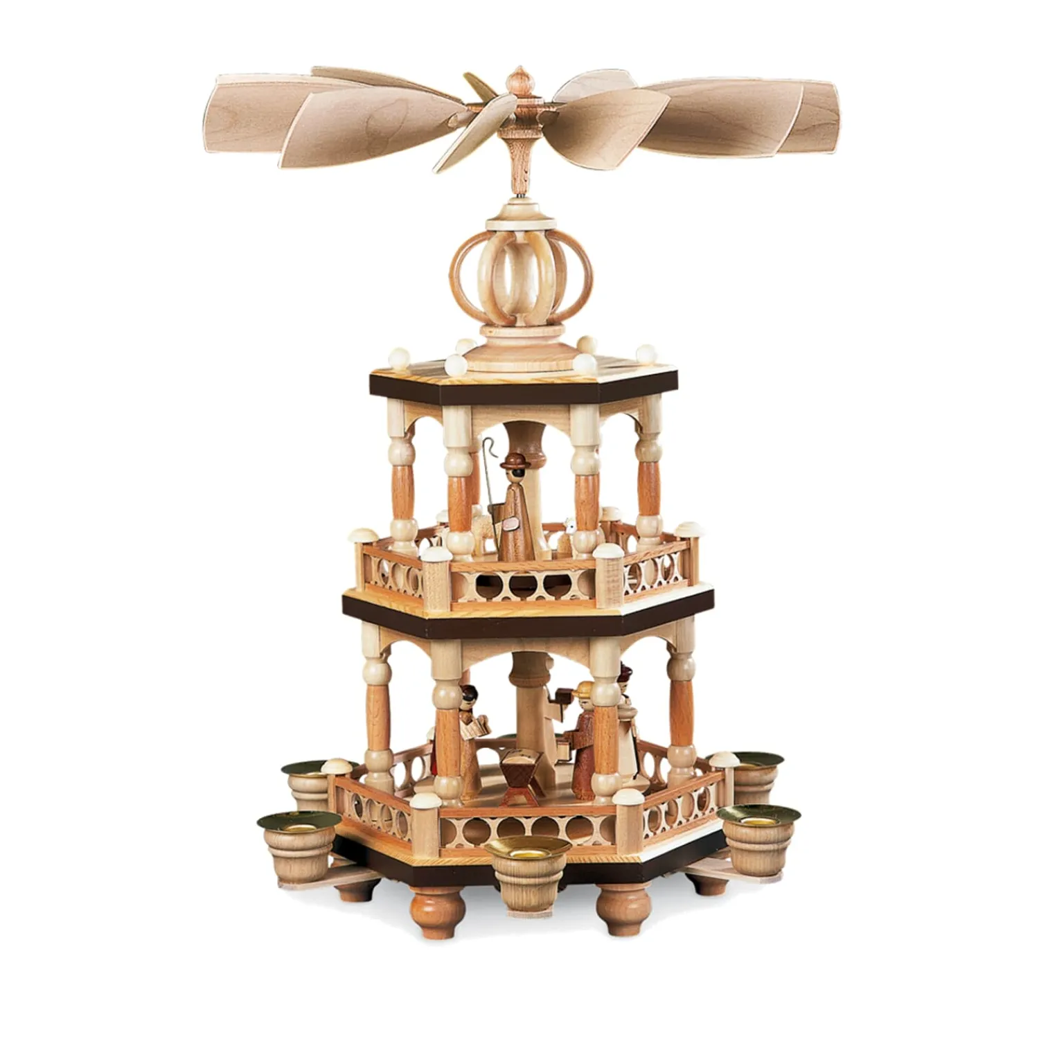 Müller Kleinkunst Weihnachtspyramiden-Pyramide "Heilige Geschichte"