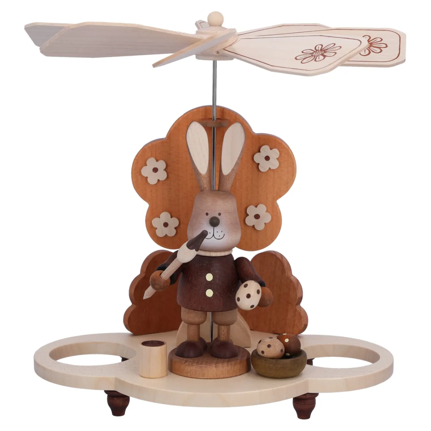 Christian ULBRICHT Weihnachtspyramiden-Pyramide "Osterhase mit Pinsel"