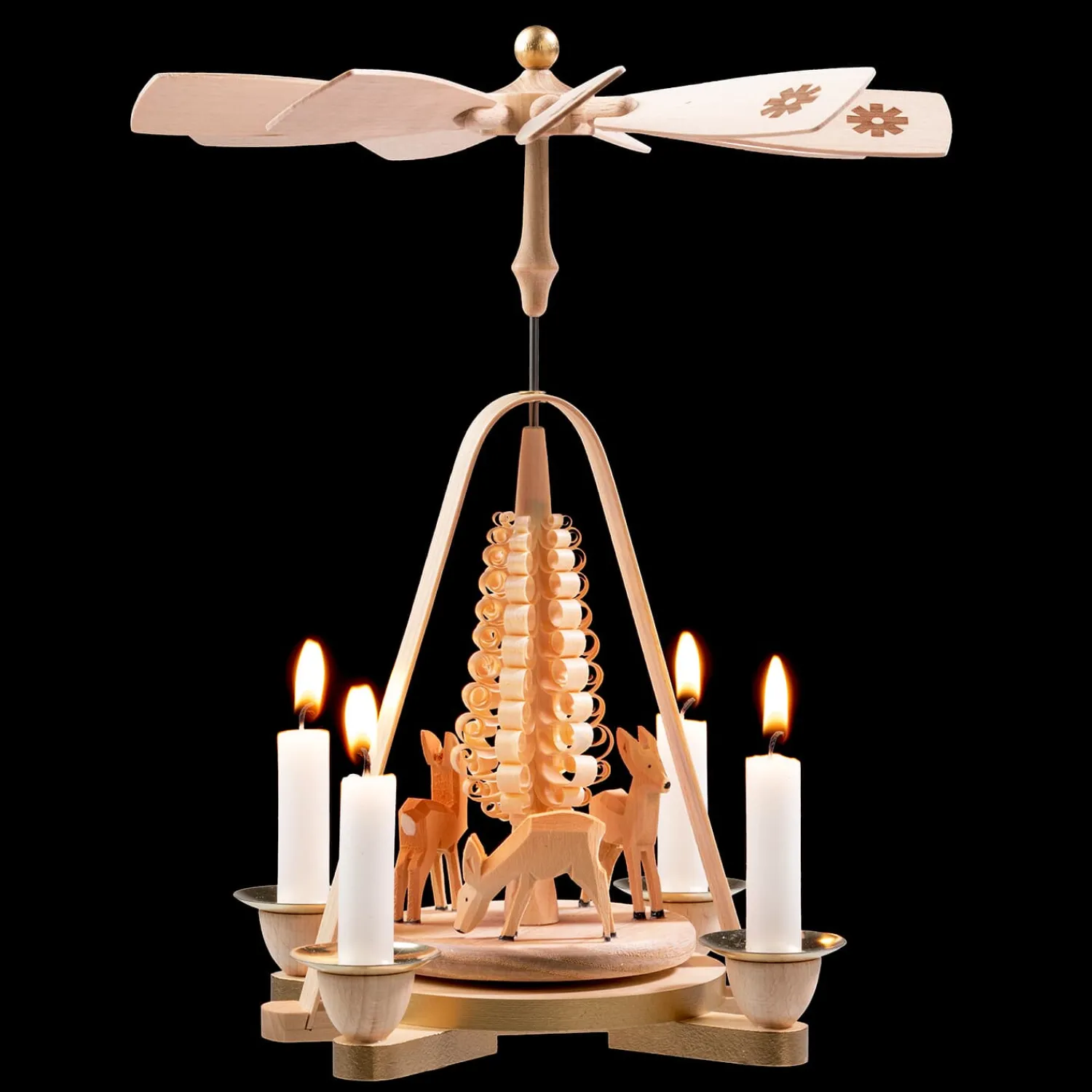 Richard Glässer Weihnachtspyramiden-Pyramide "Rehfamilie"