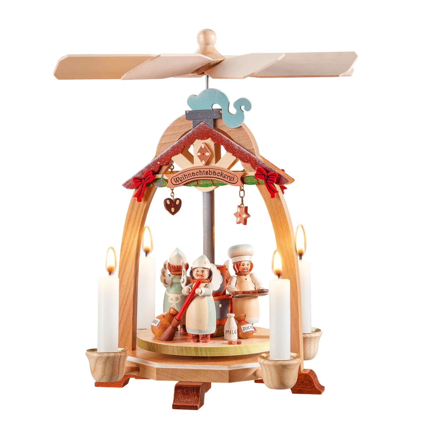 Käthes Original Weihnachtspyramiden-Pyramide "Weihnachtsbäckerei"