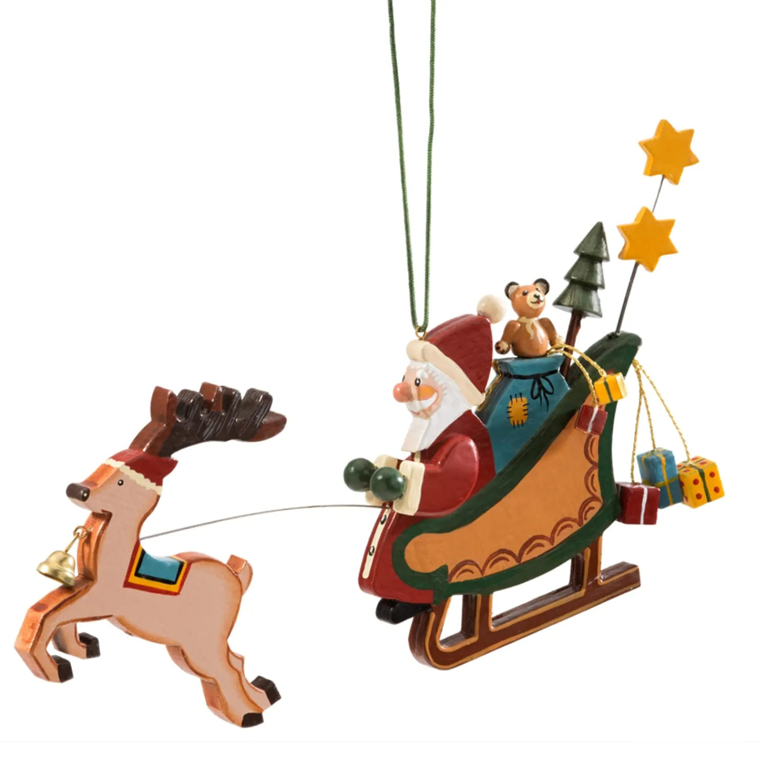 Käthes Original Christbaumschmuck Holz-Rentierschlitten