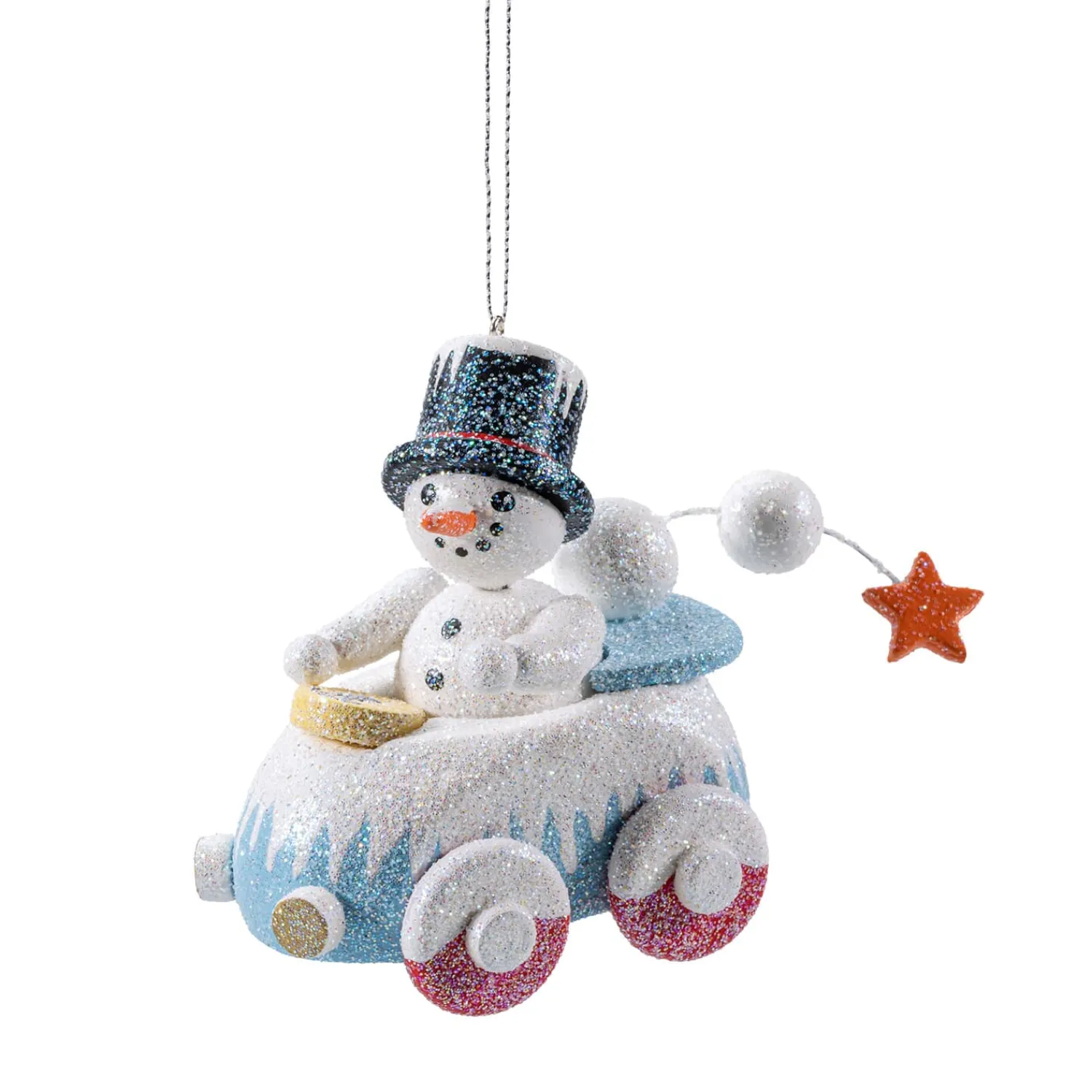 Käthes Original Christbaumschmuck Holz-Schneefahrt, Holz-Baumbehang