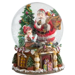 Schneekugeln Weihnachten|Spieluhr Weihnachten-Schneekugel "Bescherung"