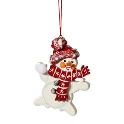 Käthes Original Christbaumschmuck Holz-Schneemann mit Schal