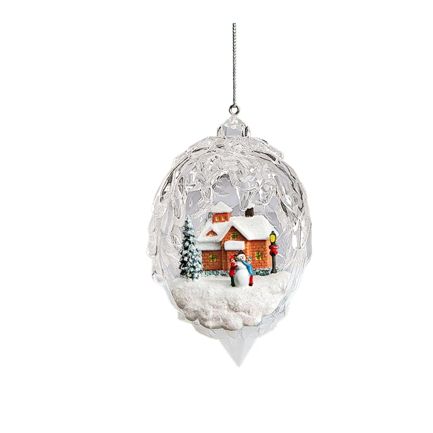Baumschmuck Aus Acrylglas|Hängedeko-Schneemanns Haus