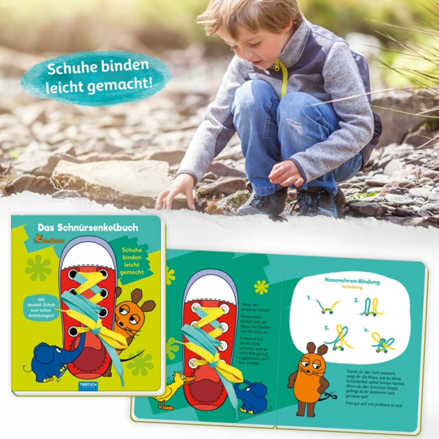 Trötsch Verlag Spielzeug|Die Maus-Schnürsenkel-Buch "Die Maus"
