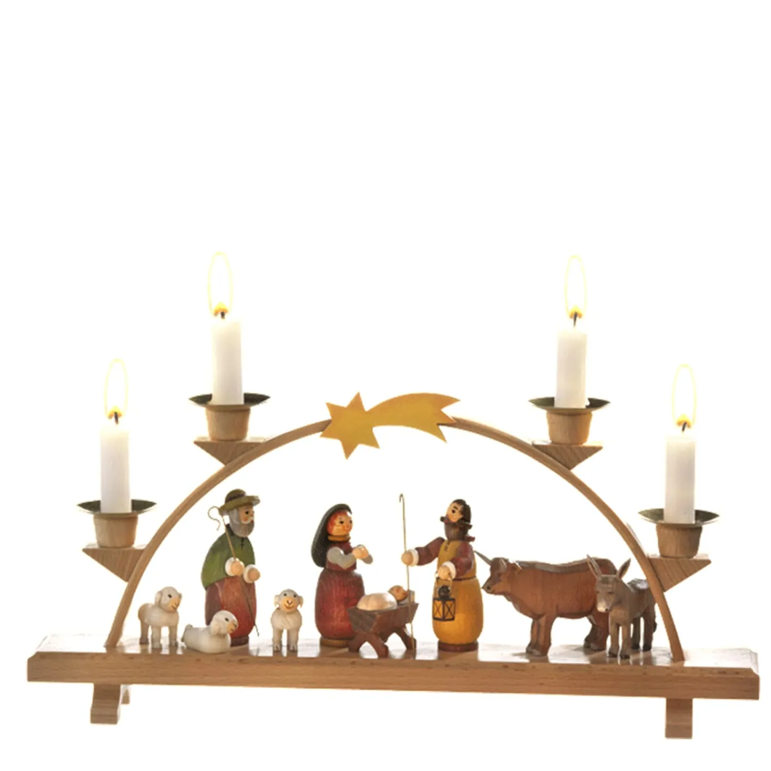 Käthes Original Weihnachtsdeko Holz|Schwibbogen Weihnachten-Schwibbogen "Weihnachtsabend"