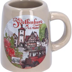 Rothenburg Motive|Tischdeko-Seidelchen "Rothenburg Rosen", 6 cm
