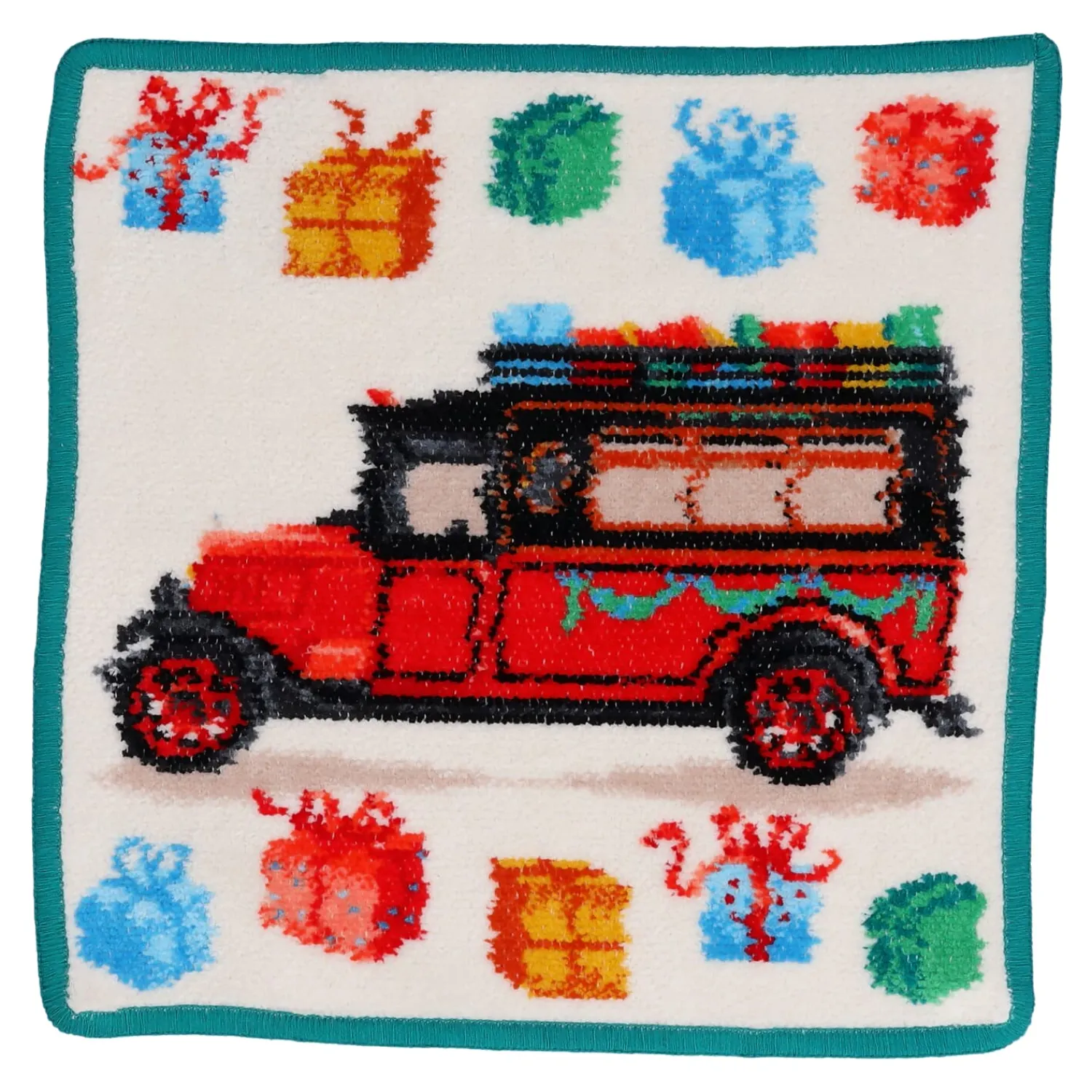 Rothenburg Motive|Wohndeko-Seiftuch "Käthe Wohlfahrt Express"