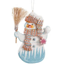 Käthes Original Christbaumschmuck Holz-Strahlender Schneemann