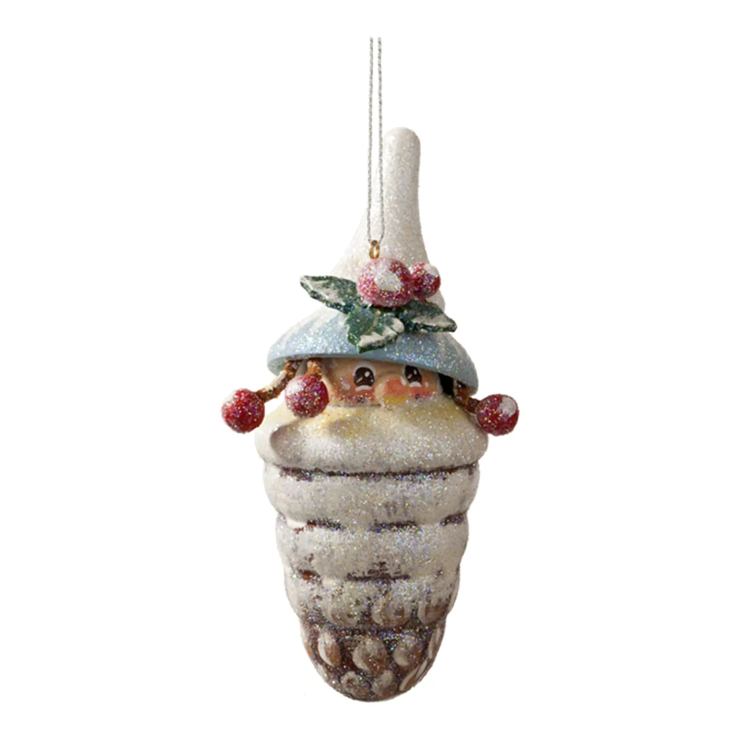 Käthes Original Christbaumschmuck Holz-Tannenzapfenwichtel