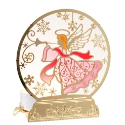 Kerzen & Teelichthalter-Teelichthalter "Engel", goldfarben