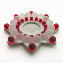 Kerzen & Teelichthalter-Teelichthalter "Glasperlenstern Aura"