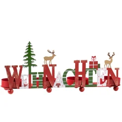 Kerzen & Teelichthalter-Teelichthalter "Leuchtende Weihnachten"