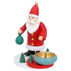 Käthes Original Kerzen & Teelichthalter-Teelichthalter "Weihnachtsmanns Waldweihnacht"