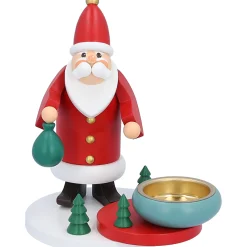 Käthes Original Kerzen & Teelichthalter-Teelichthalter "Weihnachtsmanns Waldweihnacht"