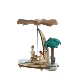 Weihnachtspyramiden-Teelicht-Pyramide "Christi Geburt"