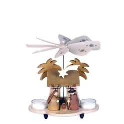 Christian ULBRICHT Weihnachtspyramiden-Teelicht-Pyramide "Heilige Familie"