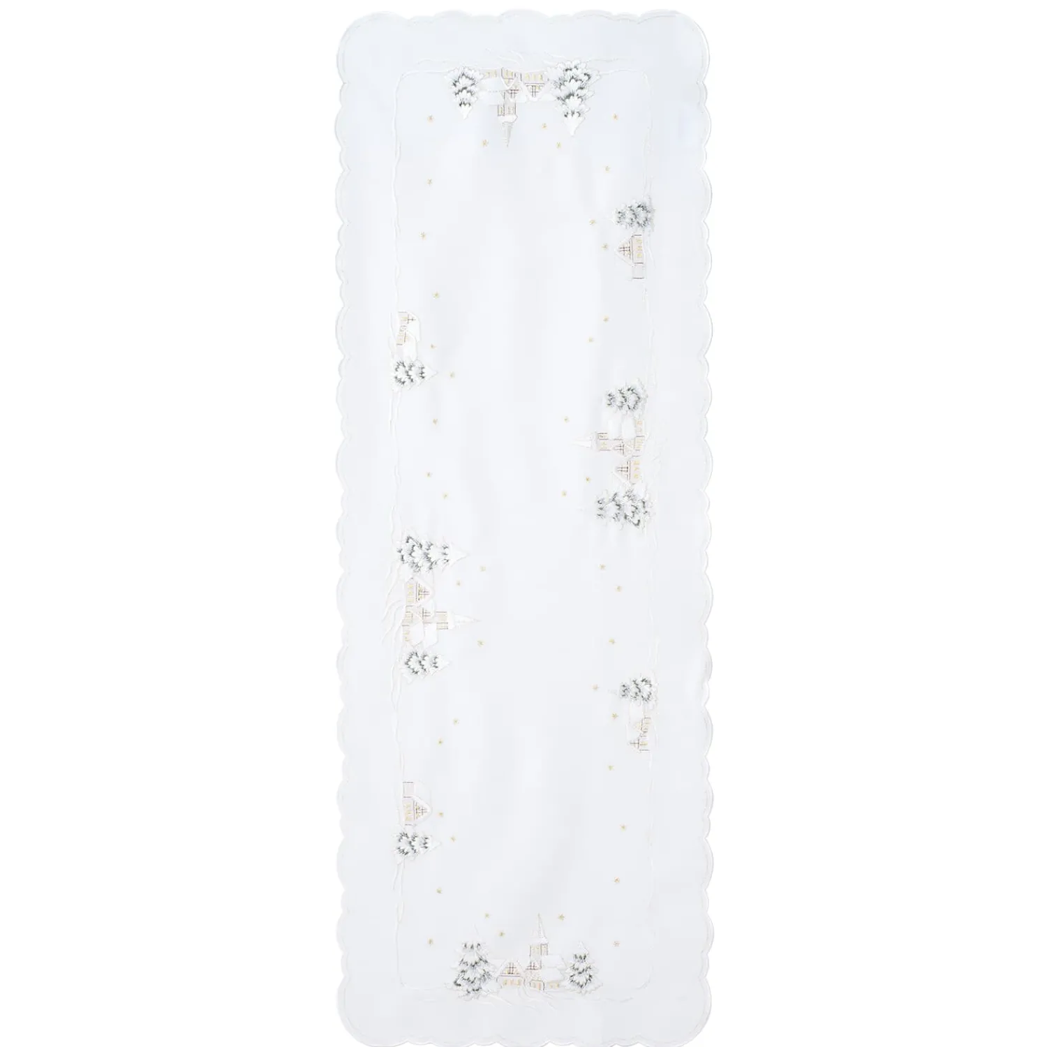 Sandner Tischdeko-Tischläufer "Winterdorf" 40x115 cm