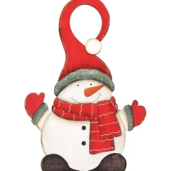 Hängedeko|Wohndeko-Türhänger Schneemann