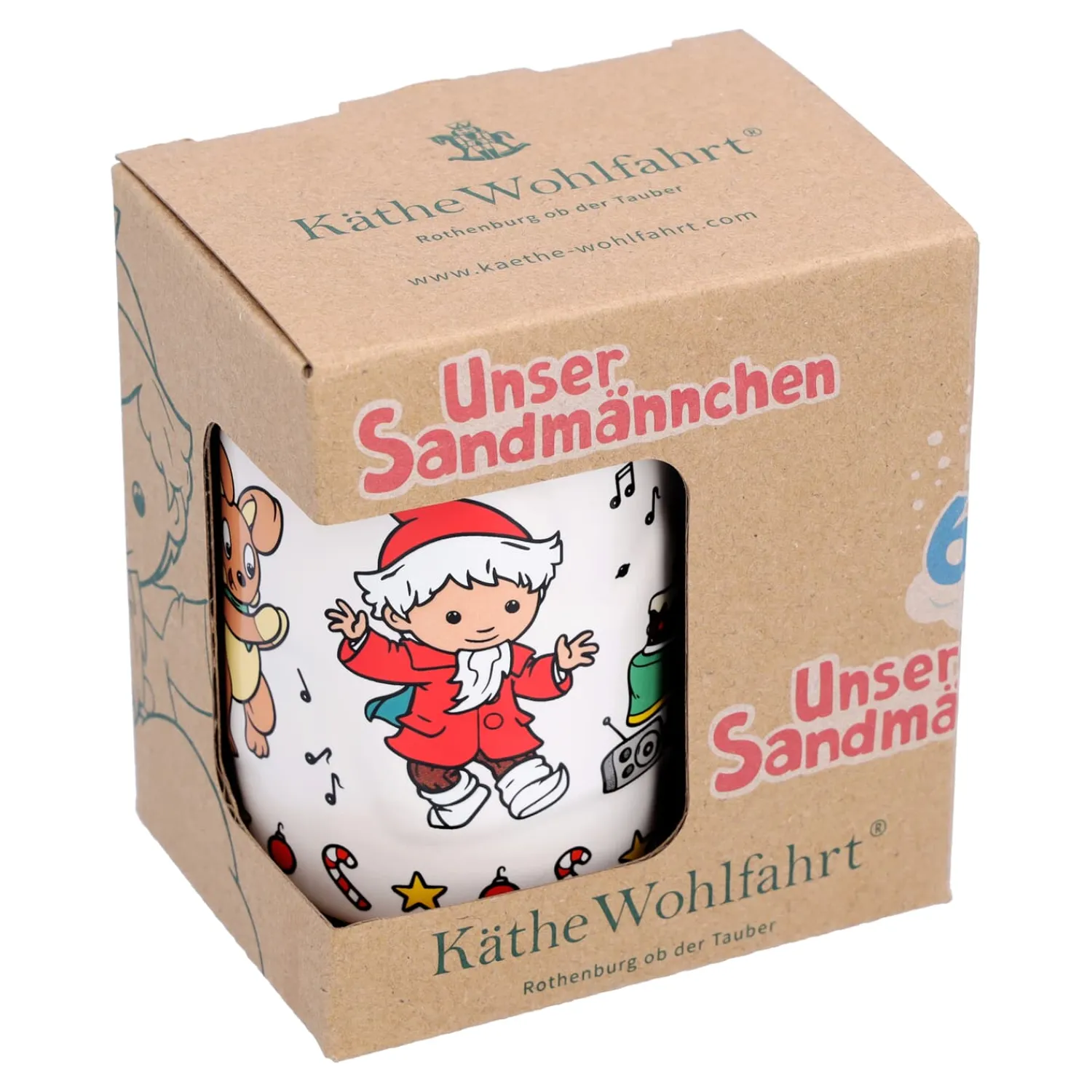 Unser Sandmännchen Und Seine Freunde|Nostalgische Weihnachtsdeko-Unser Sandmännchen feiert 65-Jähriges Jubiläum Weihnachtsmarkttasse