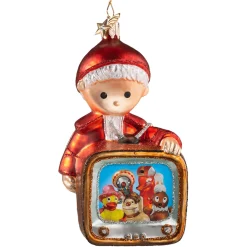 Poesie in Glas Unser Sandmännchen Und Seine Freunde|Weihnachtskugeln Aus Glas-Unser Sandmännchen mit TV