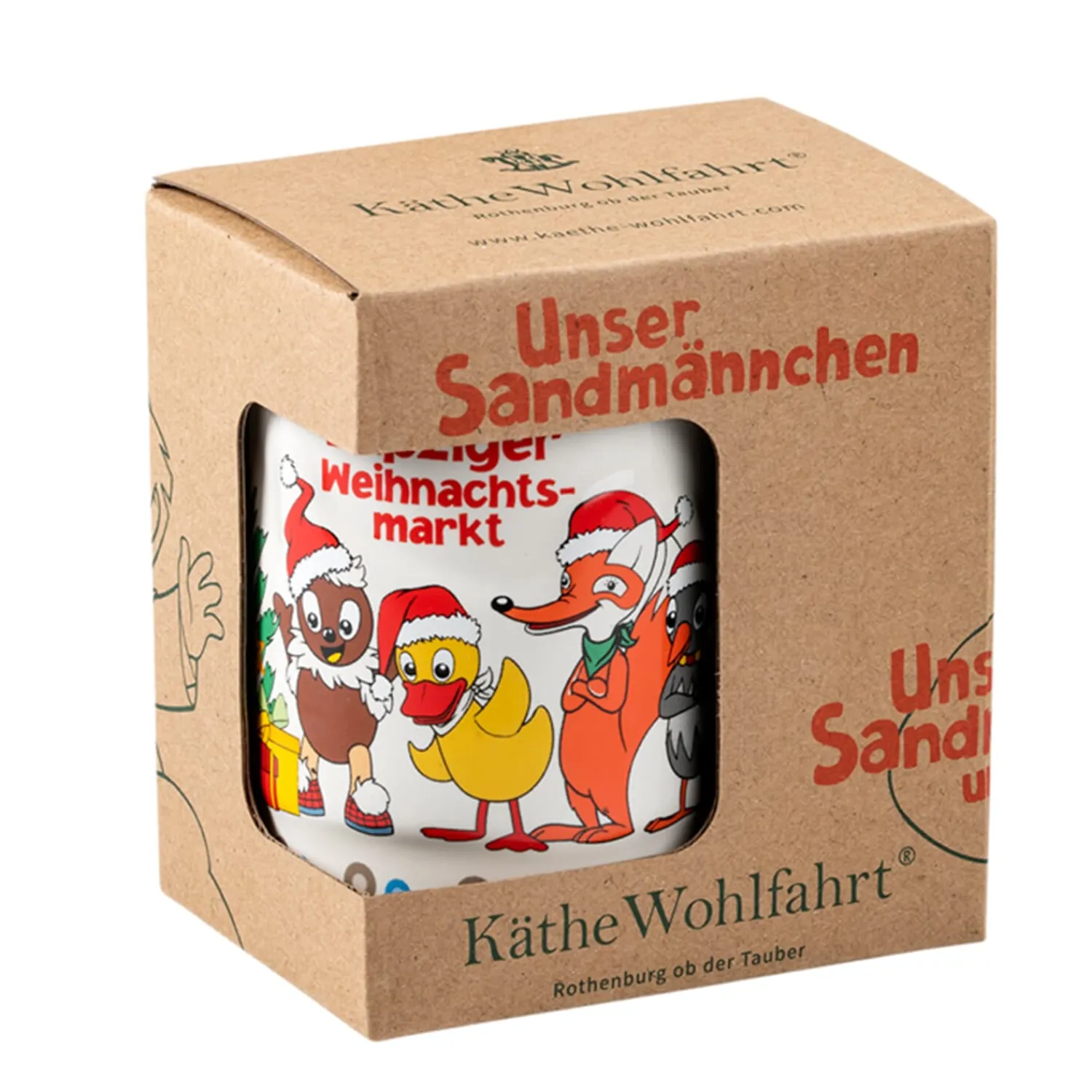 Unser Sandmännchen Und Seine Freunde|Tischdeko-Unser Sandmännchen und seine Freunde Weihnachtsmarkttasse