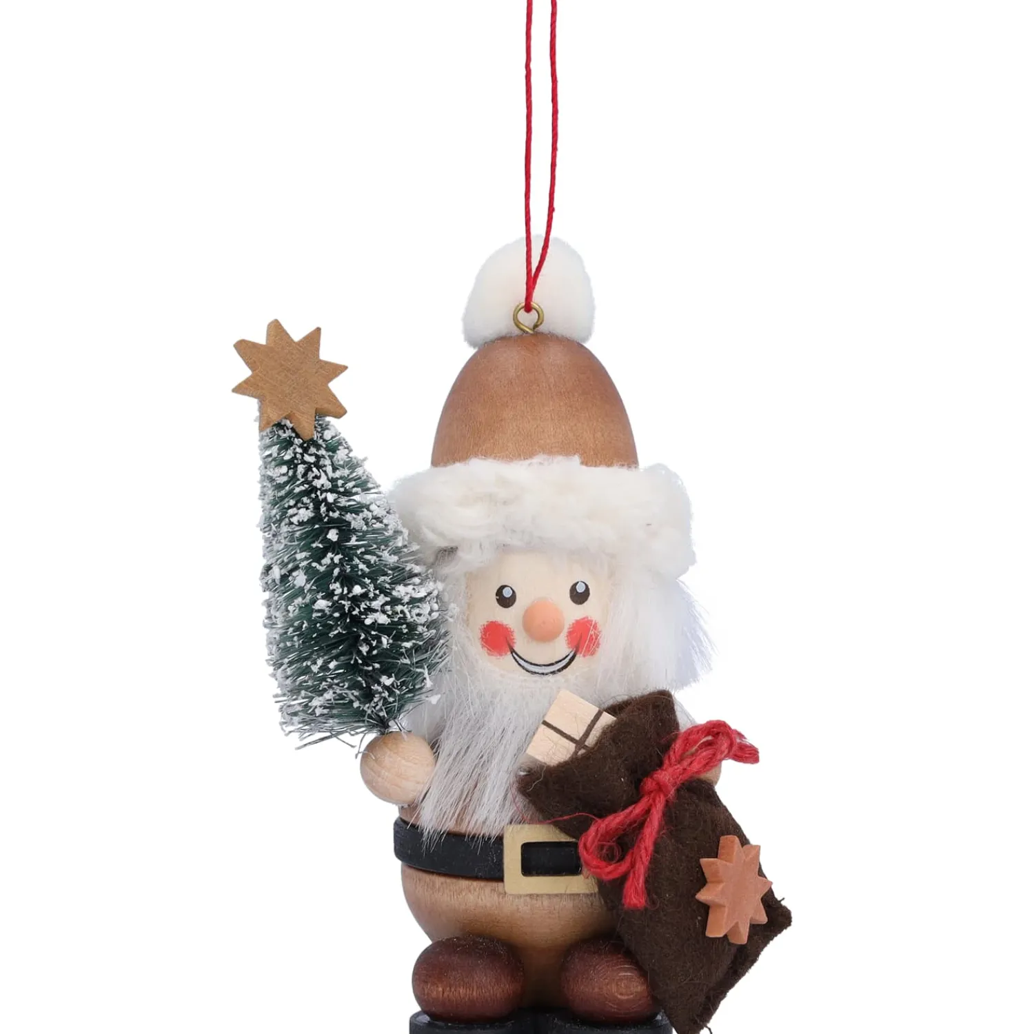 Christian ULBRICHT Christbaumschmuck Holz-Weihnachtsmann, Holz-Baumbehang