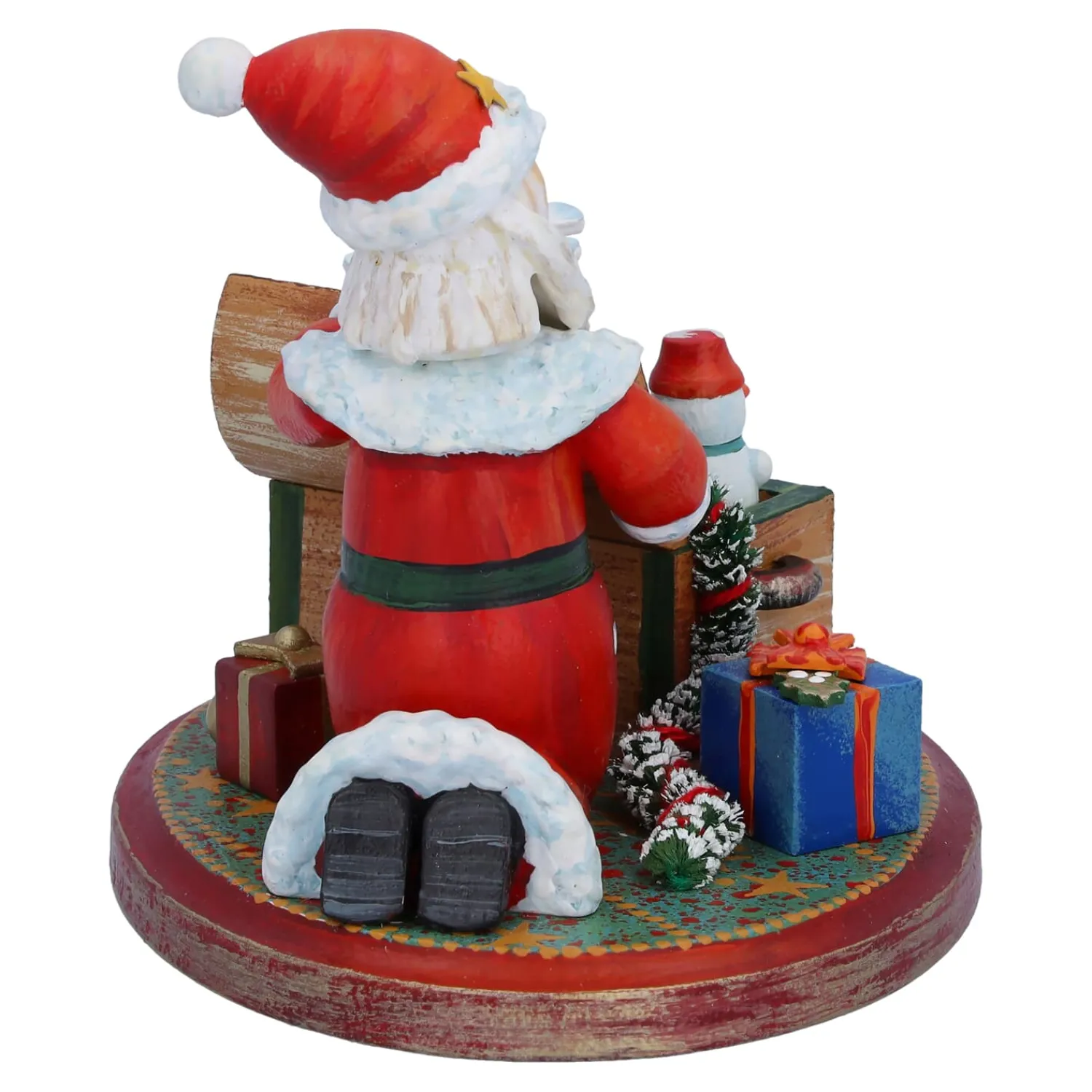 Kindertraum Kindertraum Kollektion|Weihnachtsdeko Holz-Weihnachtsmann und seine Schätze, Jubiläumsfigur "60 Jahre Käthe Wohlfahrt"