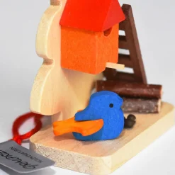 Christbaumschmuck Holz-Weihnachtszug am Tannenbaum, Holz-Baumbehang