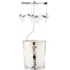 Kerzen & Teelichthalter-Windlicht-Karussell "Engel", silber