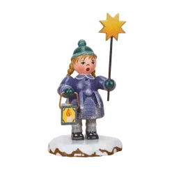 Hubrig Volkskunst Hubrig Miniaturen-Winterkinder Mädchen mit Stern und Laterne