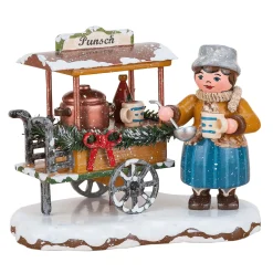 Hubrig Volkskunst Hubrig Miniaturen-Winterkinder Punschwagen