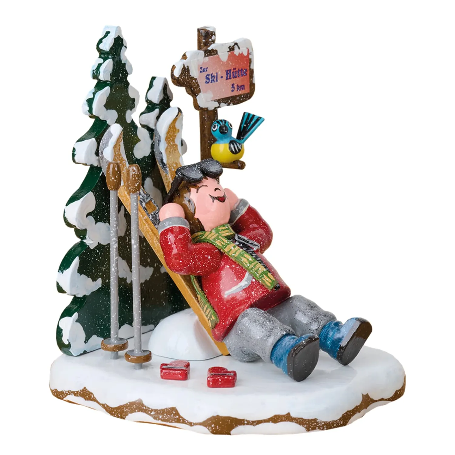 Hubrig Volkskunst Hubrig Miniaturen-Winterkinder Schöne Aussicht