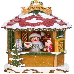 Hubrig Volkskunst Hubrig Miniaturen-Winterkinder Weihnachtspostamt