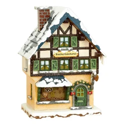 Hubrig Volkskunst Hubrig Miniaturen-Winterkinder Zuckerbäckerei, elektrisch beleuchtet