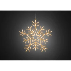 KONSTSMIDE Lichterketten-Acryl-Schneeflocke mit LEDs, für den Außenbereich, 58 cm