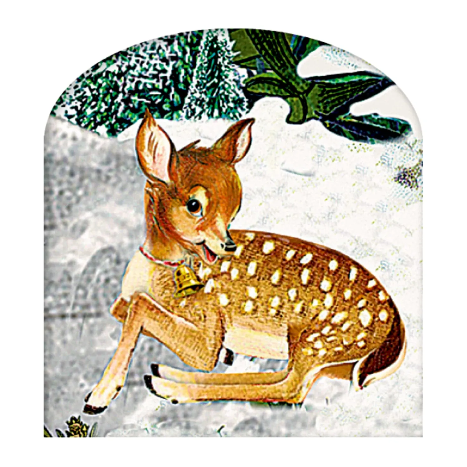 Adventsdeko & Kalender-Adventskalender "Weihnachtskranz mit Winterhäuschen"