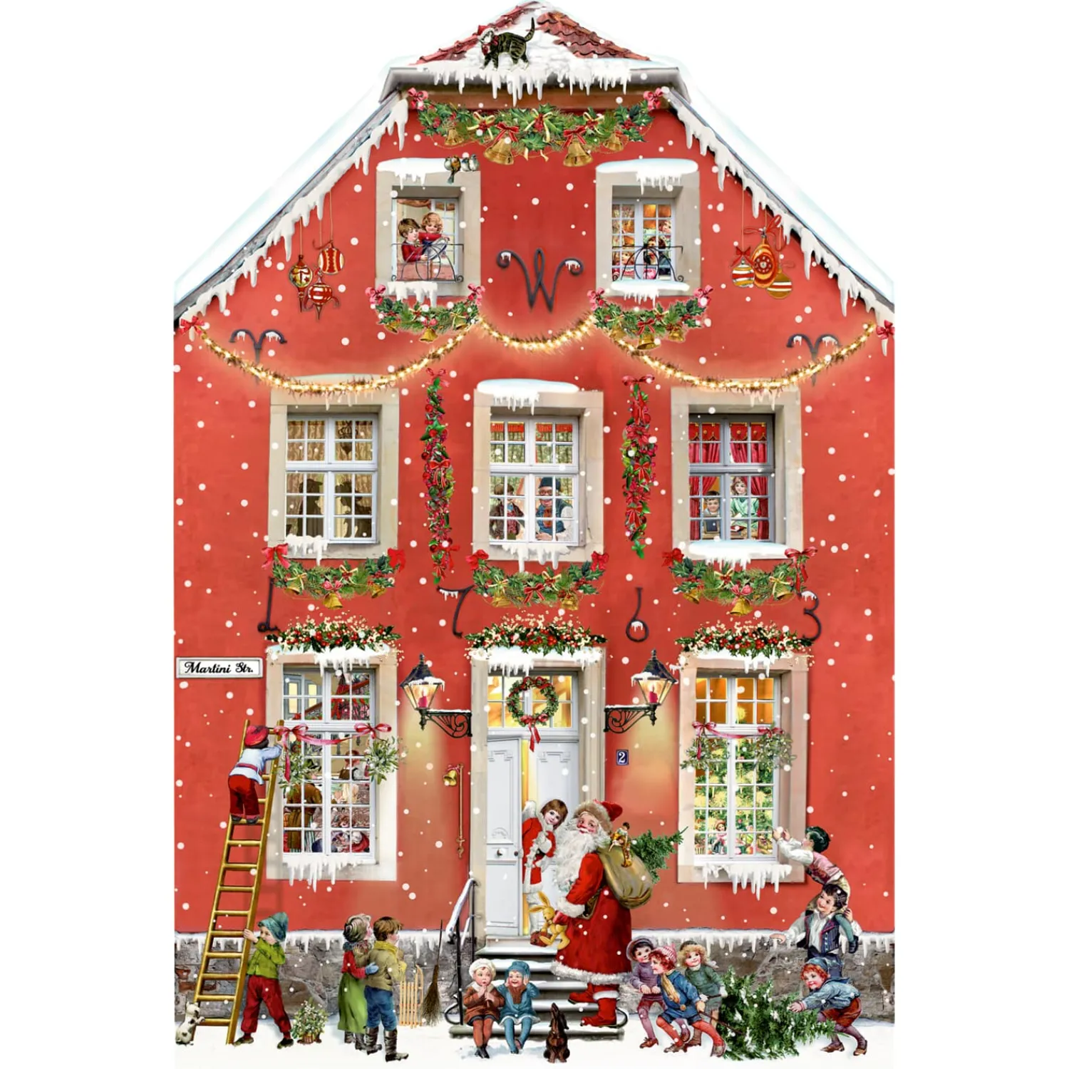 Adventsdeko & Kalender-Adventskalender "Weihnachten bei uns Zuhause"