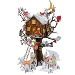 Außergewöhnliche Weihnachtsdeko|Adventsdeko & Kalender-Adventskalender "Weihnachts-Baumhaus"
