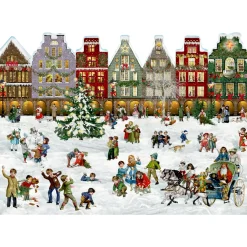 Adventsdeko & Kalender-Adventskalender "Weihnachtsstraße"