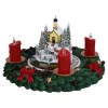 Spieluhr Weihnachten|Adventsdeko & Kalender-Adventskranz Winterdorf, Spieldose