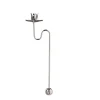 Baumschmuck Aus Metall-Balancelichthalter, silberfarben