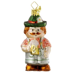 Poesie in Glas Bayern Motive|Weihnachtskugeln Aus Glas-Bayerischer Bub