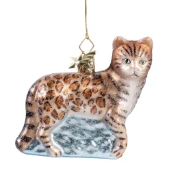 Poesie in Glas Weihnachtskugeln Aus Glas-Bengalkatze