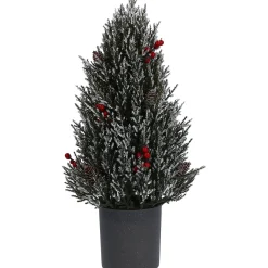 Standfiguren|Wohndeko-Bäumchen mit roten Beeren, Standfigur