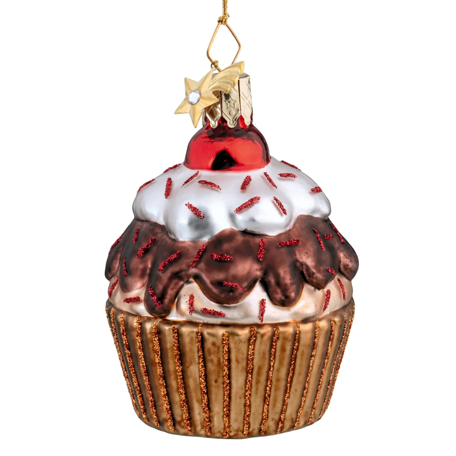Poesie in Glas Weihnachtskugeln Aus Glas-Cupcake