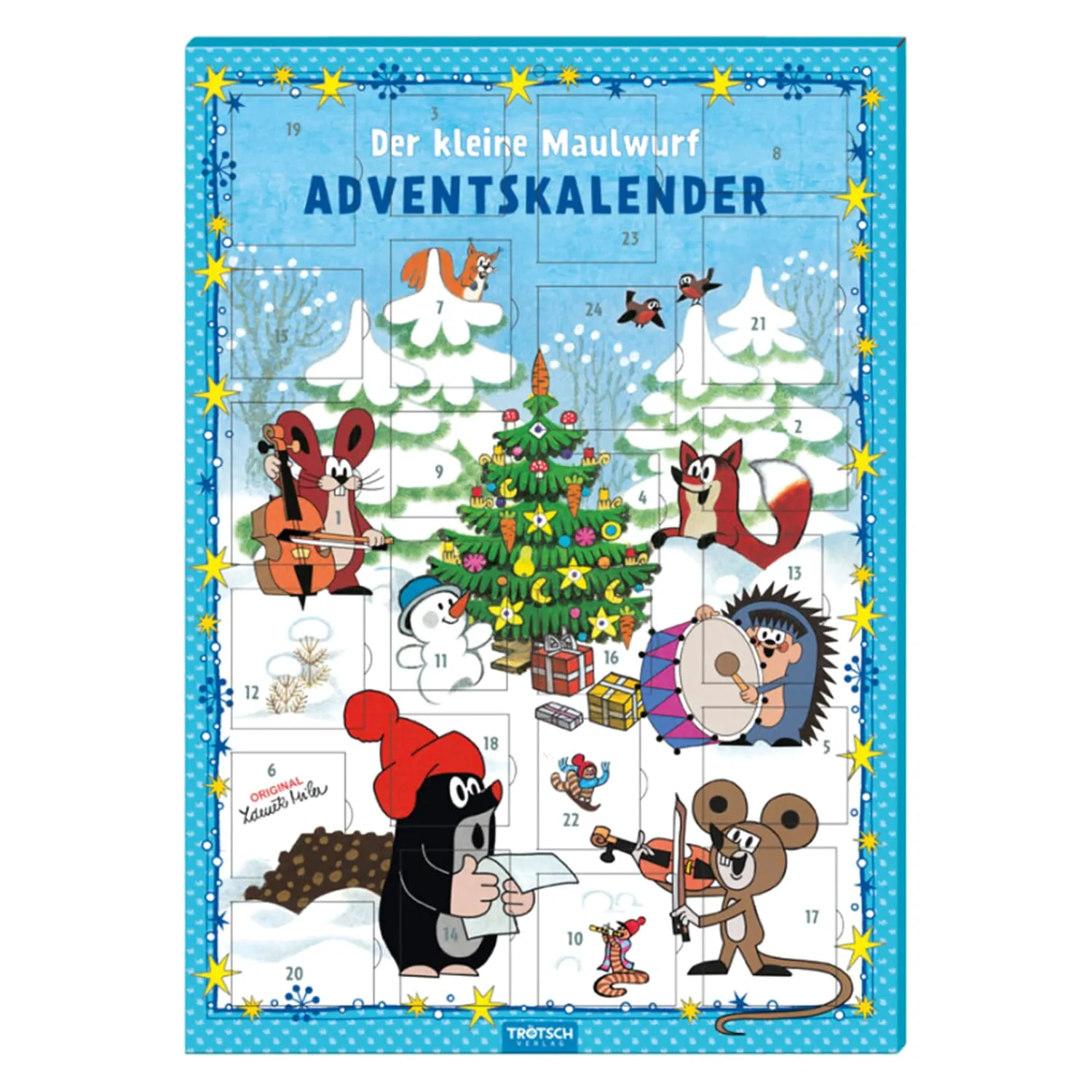 Trötsch Verlag Der Kleine Maulwurf „Krtek”|Adventsdeko & Kalender-Der kleine Maulwurf Magnet-Adventskalender