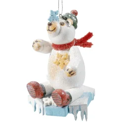 Käthes Original Christbaumschmuck Holz-Eisbär